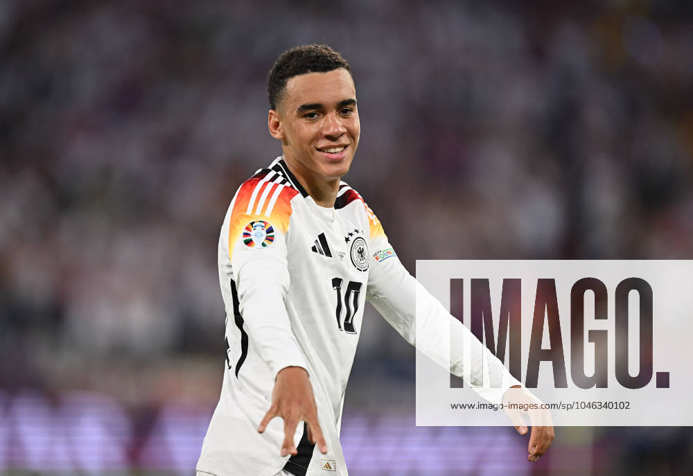 Fussball EM 2024, Deutschland - Schottland,, v.l. Jamal Musiala (Deutsche Fussball Nationalmannschaft DFB) celebrate the goal, Der Torjubel zum 2:0 München