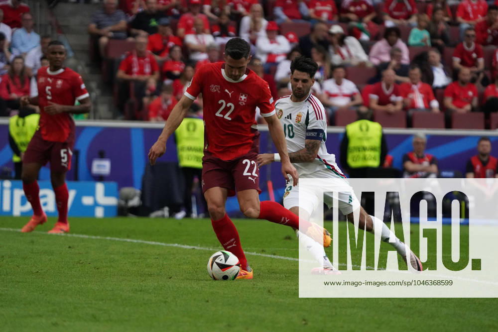 Fussball, UEFA EURO, EM, Europameisterschaft,Fussball 2024, EM 2024, Gruppenphase, Gruppe A, Ungarn-Schweiz Köln Stadion Fabian Fabian Schär Schweiz , Varga