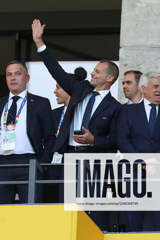 Fussball EM 2024, Spanien - Kroatien, v.l. Aleksander Ceferin (UEFA Präsidennt) Berlin