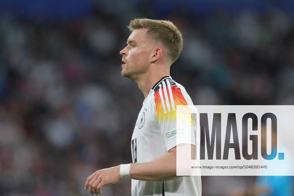 München, Bayern, Deutschland, 14.06.2024: Allianz-Arena: Fußball-EM 2024, Gruppe A, Deutschland - Schottland: Eröffnungsspiel der Euro 2024; Maximilian Mittelstädt