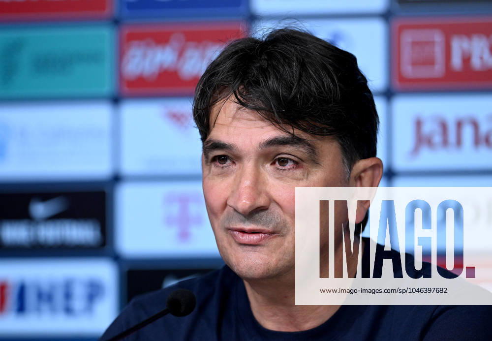 Croatia EURO 2024 press conference, PK, Pressekonferenz Zlatko Dalic, head coach of Croatia, attends a press conference of Croatia national team, Nationalteam at UEFA EURO, EM, Europameisterschaft,Fussball 2024 Croatia base camp in Neuruppin, Germany on June 16, 2024. MarkoxLukunic PIXSELL
