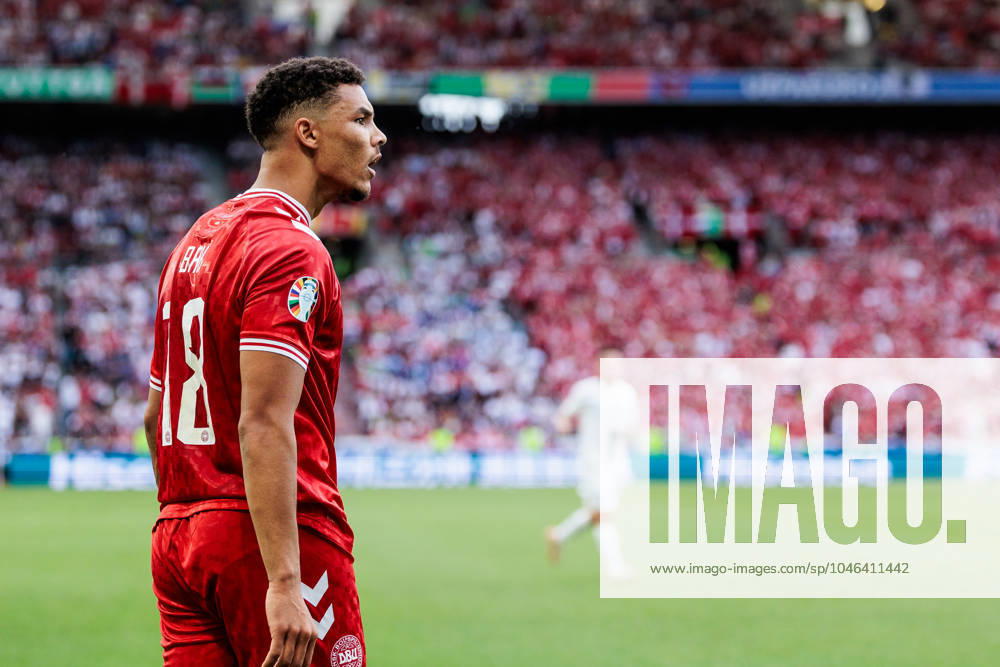 UEFA EURO 2024: Slowenien - Dänemark; 16.06.2024 Alexander Hartmann Bah (Dänemark, 18) wütend UEFA EURO 2024: Slowenien - Dänemark; Stuttgart Arena, Stuttgart am 16.06.2024