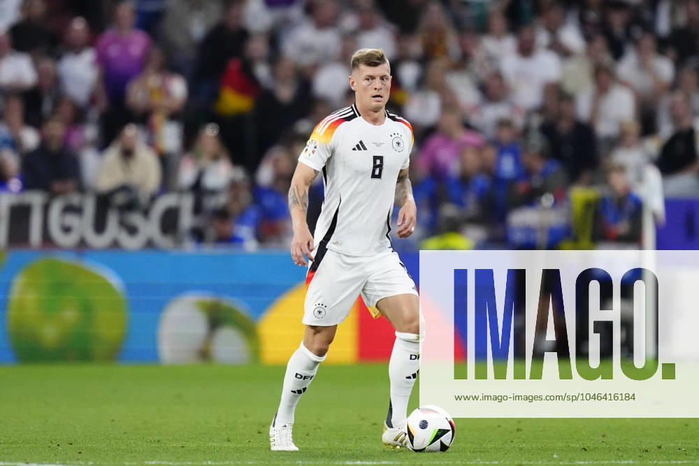 Germany v Scotland: Group A - UEFA EURO, EM, Europameisterschaft,Fussball 2024 Toni Kroos central midfield of Germany and Real Madrid during the UEFA EURO 2024 group stage match between Germany and Scotland at Munich Football Arena on June 14, 2024 in Munich, Germany. Munich Germany
