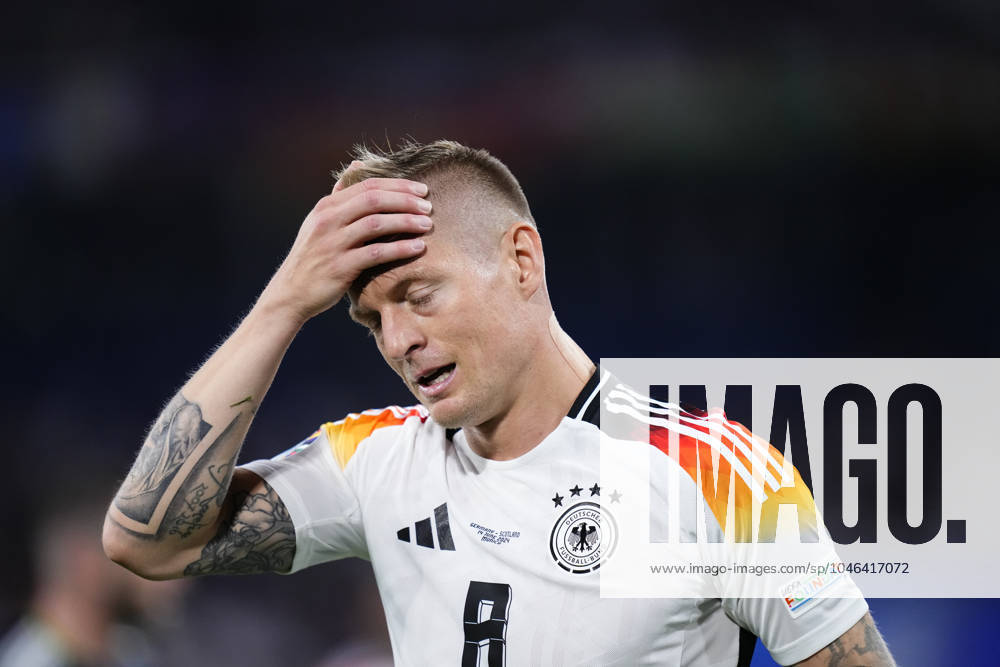 Germany v Scotland: Group A - UEFA EURO, EM, Europameisterschaft,Fussball 2024 Toni Kroos central midfield of Germany and Real Madrid during the UEFA EURO 2024 group stage match between Germany and Scotland at Munich Football Arena on June 14, 2024 in Munich, Germany. Munich Germany