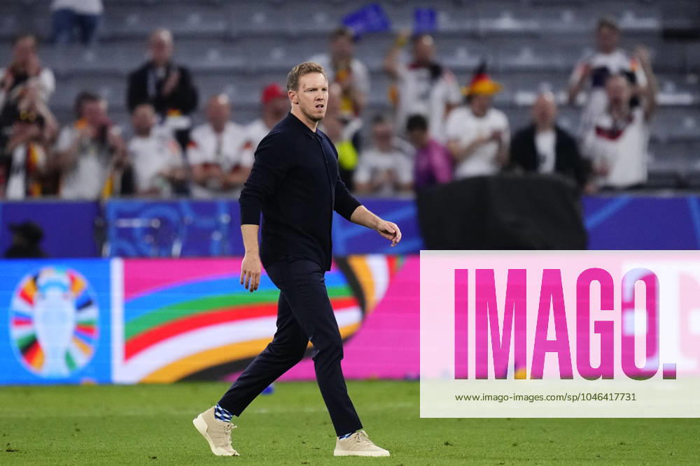 Germany v Scotland: Group A - UEFA EURO, EM, Europameisterschaft,Fussball 2024 Julian Nagelsmann head coach of Germany celebrates victory after the UEFA EURO 2024 group stage match between Germany and Scotland at Munich Football Arena on June 14, 2024 in Munich, Germany. Munich Germany