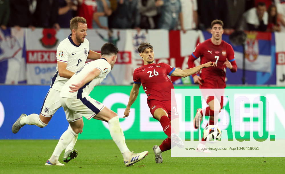 SERBIA vs ENGLAND VELJKO BIRMANCEVIC, Serbian football player, at the match against England, at Arena Aufschalke. Gelsenkirchen, 16.06.2024. MN Press photo FOOTBALL, UEFA, SERBIA, ENGLAND Gelsenkirchen Arena Aufschalke Germany