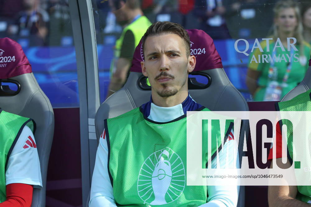 Fussball EM 2024, Spanien - Kroatien, v.l. Alejandro Grimaldo (Spanien, 12) als Ersatzspieler Berlin