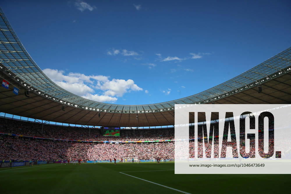 Fussball EM 2024, Spanien - Kroatien, v.l. Symbolfoto, Symbolbild, Symbol, Ansicht Innenraum Olympiastadion Berlin