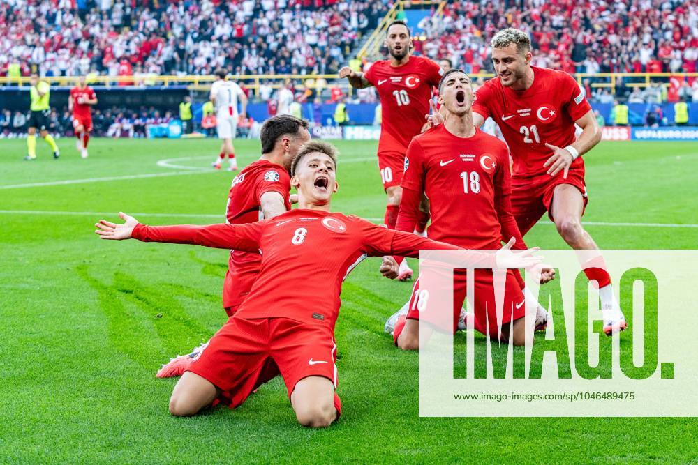 Tor zum 1:0 durch Mert Muelduer (Tuerkei, 18) hier Arda Gueler (Tuerkei, 8) Tuerkei vs. Georgien, Herren, Fussball, 1. Spieltag, EURO 2024, 18.06.2024, Europameisterschaft, Gruppe F Tuerkei vs. Georgien, Herren, Fussball, 1. Spieltag, EURO 2024, 18.06.2024, Europameisterschaft, Gruppe F Dortmund