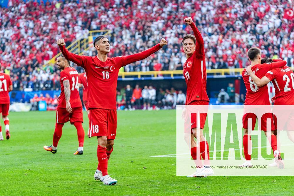 Tor zum 1:0 durch Mert Muelduer (Tuerkei, 18) hier Arda Gueler (Tuerkei, 8) Tuerkei vs. Georgien, Herren, Fussball, 1. Spieltag, EURO 2024, 18.06.2024, Europameisterschaft, Gruppe F Tuerkei vs. Georgien, Herren, Fussball, 1. Spieltag, EURO 2024, 18.06.2024, Europameisterschaft, Gruppe F Dortmund