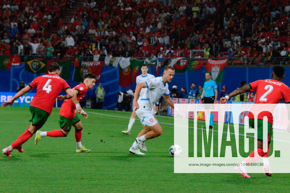 UEFA European Football Championship - UEFA EURO, EM, Europameisterschaft,Fussball 2024 - Portugal vs Czech Republic Atonin Barak (Czechia) in action during UEFA Euro 2024 - Portugal vs Czech Republic, UEFA European Football Championship in Leipzig, Germany, June 18 2024 Leipzig Germany
