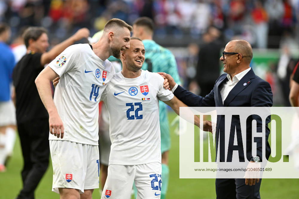 MILAN SKRINIAR, STANISLAV LOBOTKA, FRANCESCO CALZONA, UEFA EURO, EM, Europameisterschaft,Fussball 2024, Belgium-Slovakia 0-1, esultanza, jubel, joy, celebration UEFA EURO 2024 BELGIO-SLOVACCHIA 1-0