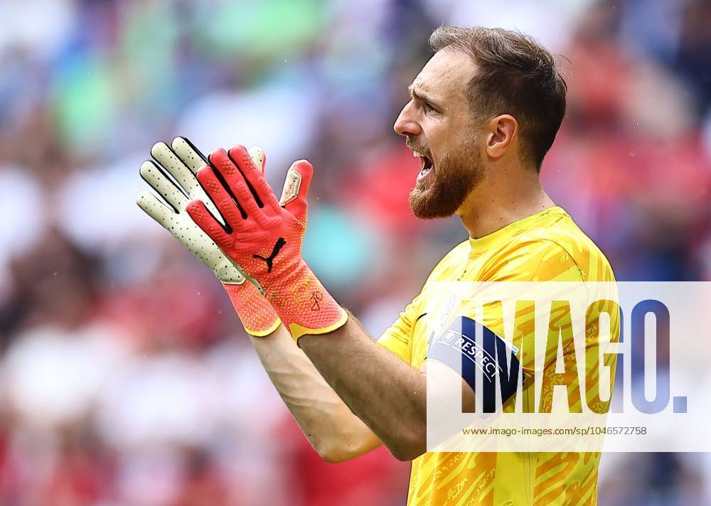 Jan Oblak of Slovenia Slovenia v Serbia, UEFA European Championship, EM, Europameisterschaft 2024, Group C, Football, Munich Football Arena, Munich, Germany, 20 Jun 2024
