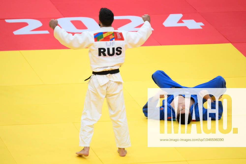 Russia BRICS Sports Games Judo 8713531 21.06.2024 Armen Agayan of Russia competes against Chyngyzkhan Sagynaliev of Kyrgyzstan in the judo men s 73 kg final during the 2024 BRICS Sports Games at Tatneft Arena in Kazan, Republic of Tatarstan, Russia. Alexandr Kryazhev Sputnik Kazan Republic of Tatarstan Russia