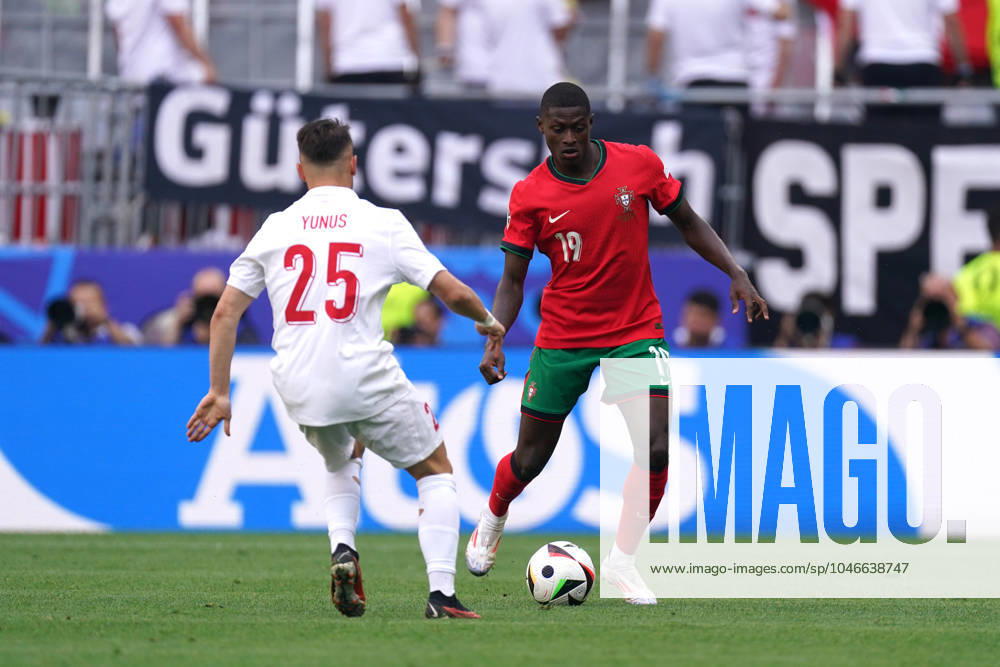 2024-06-22 Turkiye v Portugal - Group F - UEFA EURO, EM, Europameisterschaft,Fussball 2024 DORTMUND, GERMANY - JUNE 22: Nuno Mendes of Portugal during the Group F - UEFA EURO 2024 match between Turkiye and Portugal at BVB Stadion Dortmund on June 22, 2024 in Dortmund, Germany. (Photo by Joris Verwijst BSR Agency) Dortmund Germany Content not available for redistribution in The Netherlands directly or indirectly through any third parties.