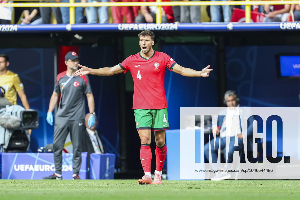 Turkey v Portugal, Dortmund Portugal Ruben Dias reacts and gestures during the Turkey vs Portugal UEFA Group F match at the BVB Stadion, Dortmund, Germany on 22 June 2024 Editorial use only. All images are copyright Every Second Media Limited. No images may be reproduced without prior permission.