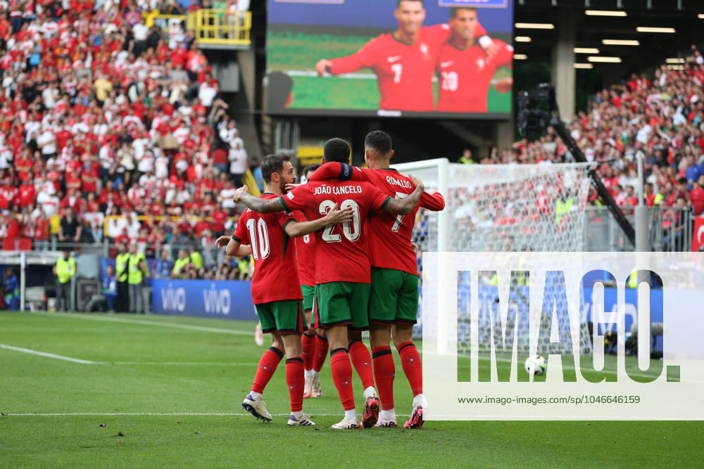 Turkey v Portugal, Dortmund Portugal Bruno Fernandes scores a GOAL 0-3 and celebrates during the Turkey vs Portugal UEFA Group F match at the BVB Stadion, Dortmund, Germany on 22 June 2024 Editorial use only. All images are copyright Every Second Media Limited. No images may be reproduced without prior permission.