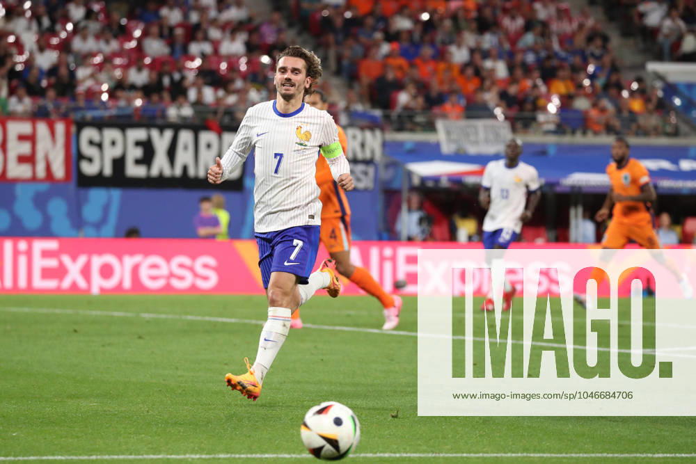 Germany - UEFA EURO, EM, Europameisterschaft,Fussball 2024 - Netherlands vs France - 21 06 2024 GERMANY, LEIPZIG, JUNE 21. Antoine Griezmann of France during the UEFA EURO 2024 group D stage match between Netherlands and France. On June 21, 2024 at Leipzig Stadium in Leipzig, Germany. Photo by Manuel Blondeau AOP.Press Leipzig Leipzig Stadium Germany