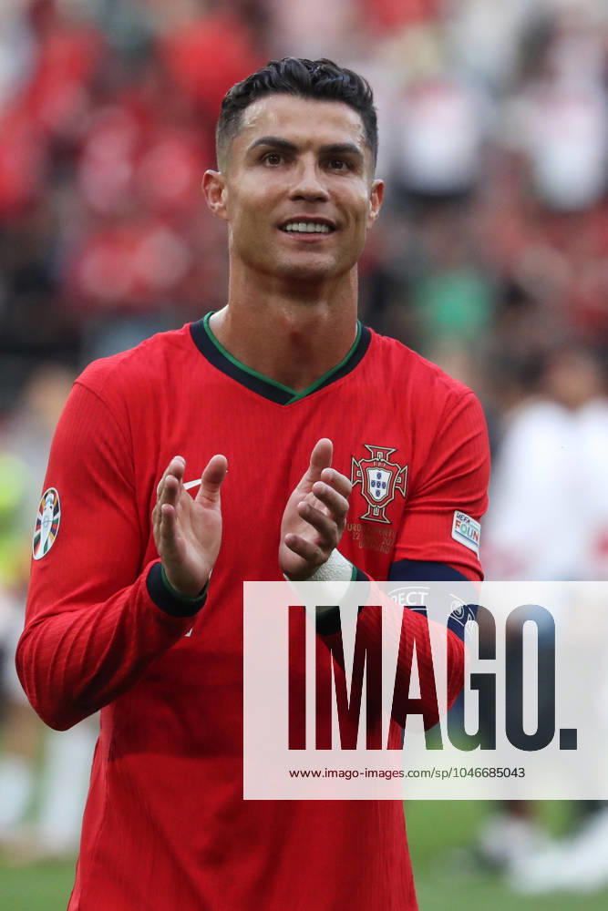 Germany - UEFA EURO, EM, Europameisterschaft,Fussball 2024 - Turkey vs Portugal - 15 06 2024 GERMANY, DORTMUND, JUNE 22. Cristiano Ronaldo of Portugal celebrates victory at the end of the UEFA EURO 2024 group F stage match between Turkey and Portugal, on June 22, 2024 at BVB Stadion in Dortmund, Germany. Photo by Manuel Blondeau AOP.Press Dortmund BVB Stadion Germany