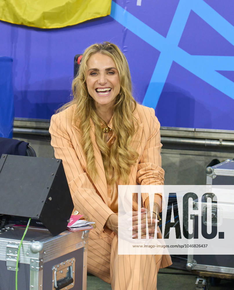 Anna KRAFT, GER TV presenter RTL, in the group A stage match GERMANY - SWITZERLAND 1-1 of the UEFA European Championships 2024 on Jun 23, 2024 in Frankfurt, Germany.