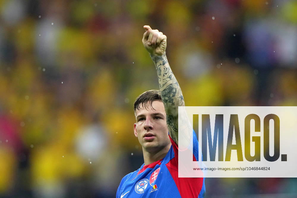 Slovakia s Tomas Suslov during the Euro 2024 soccer match between Slovakia and Romania at the Frankfurt Arena , Frankfurt , Germany - Wednesday 26 June 2024. - Soccer .