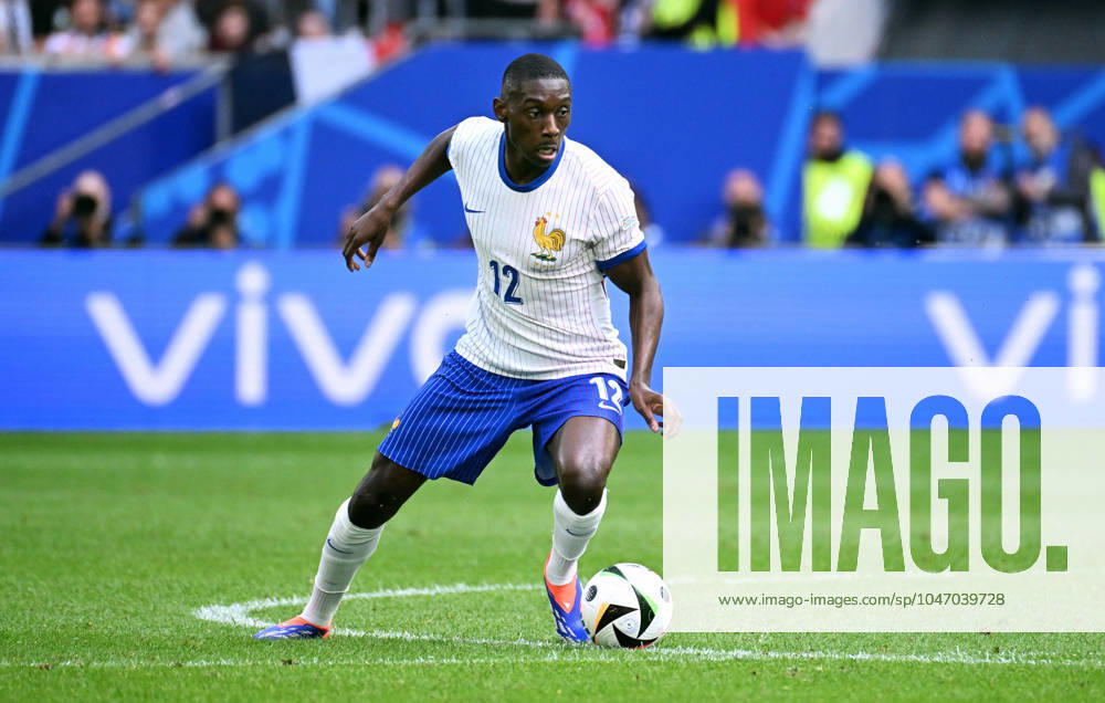 Fussball, Europameisterschaft, EURO 2024, Achtelfinale, Merkur Spiel-Arena Düsseldorf: Frankreich Belgien 1:0; Randal Kolo Muani (FRA). Aktion, Einzelbild.