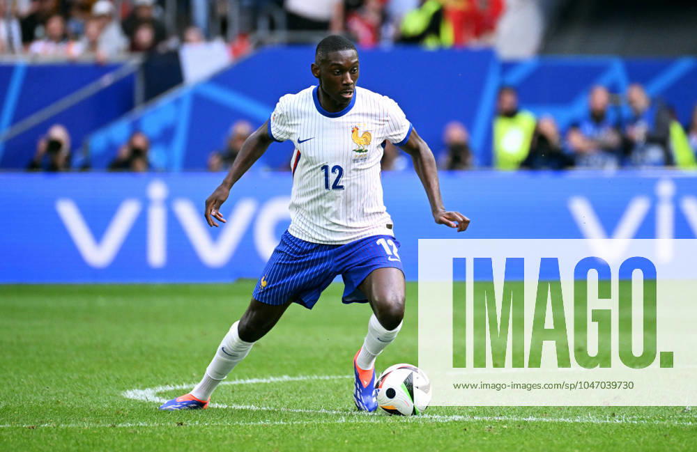 Fussball, Europameisterschaft, EURO 2024, Achtelfinale, Merkur Spiel-Arena Düsseldorf: Frankreich Belgien 1:0; Randal Kolo Muani (FRA). Aktion, Einzelbild.