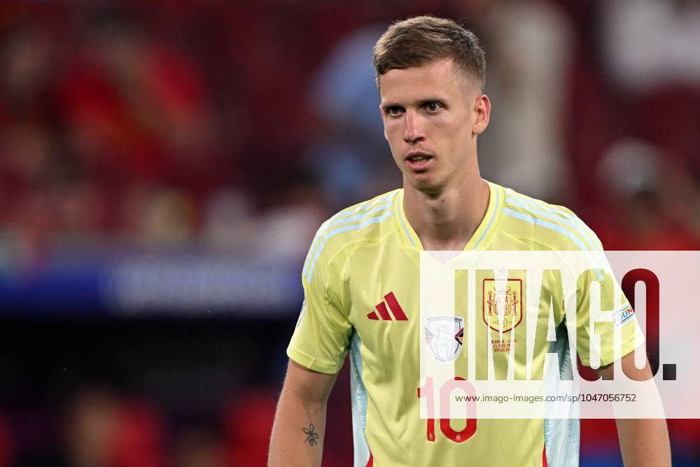 DUSSELDORF - Dani Olmo of Spain during the UEFA EURO, EM, Europameisterschaft,Fussball 2024 group B match between Albania and Spain at Dusseldorf Arena on June 24, 2024 in Dusseldorf, Germany. ANP Hollandse Hoogte UEFA EURO 2024 2024 ANPxSportx xGerritxvanxKeulenxIVx 502642233 originalFilename: 502642233