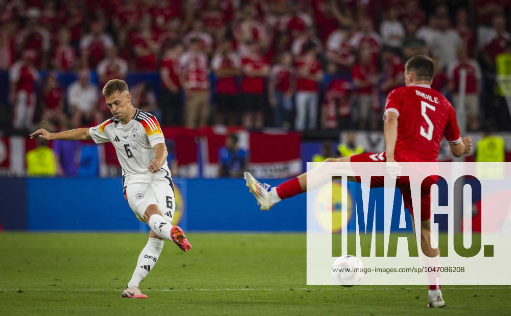 Dortmund, Germany. 29th Jun 2024. Joshua Kimmich (DFB) Joakim Maehle (Denmark) Germany - Denmark Deutschland - Dänemark 29.06.2024