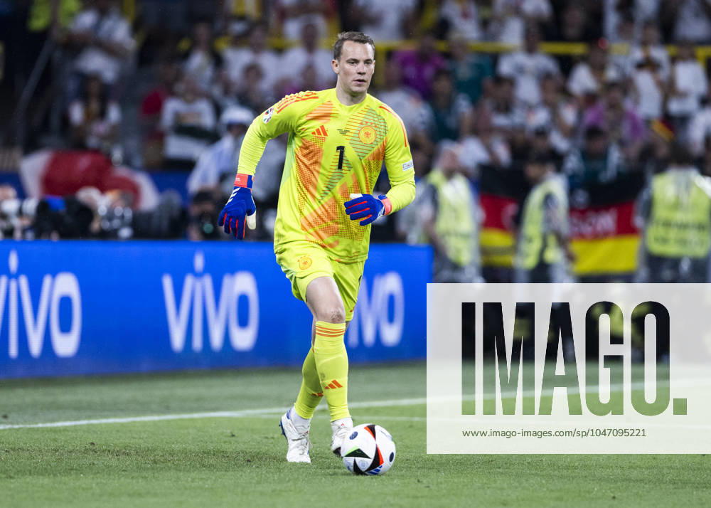 Dortmund, Signal Iduna Park, 29.06.2024: Goalkeeper Manuel Neuer of germany runs with the ball during the match UEFA European Championship, EM, Europameisterschaft 2024 Germany v. Denmark.