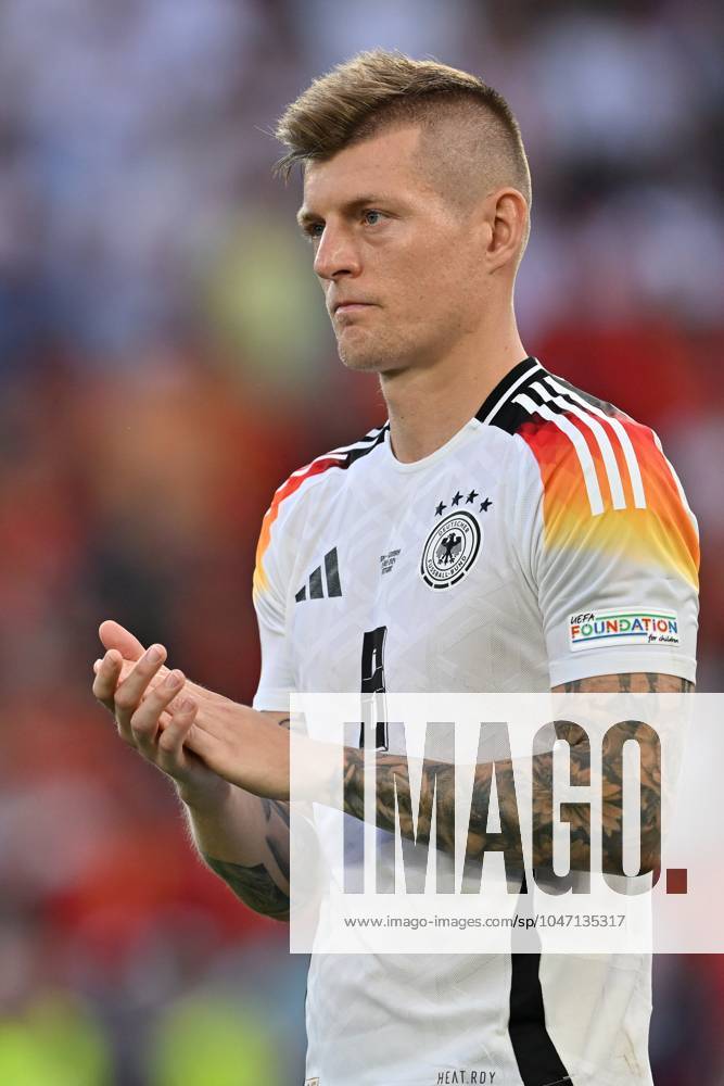 EURO2024 SPAIN VS GERMANY Toni Kroos (8) of Germany looking dejected and disappointed after losing a soccer game between the national teams of Spain and Germany in the Quarter Final stage of the UEFA EURO, EM, Europameisterschaft,Fussball 2024 tournament , on Friday 5 July 2024 in Stuttgart , Germany . PHOTO SPORTPIX David Catry STUTTGART GERMANY