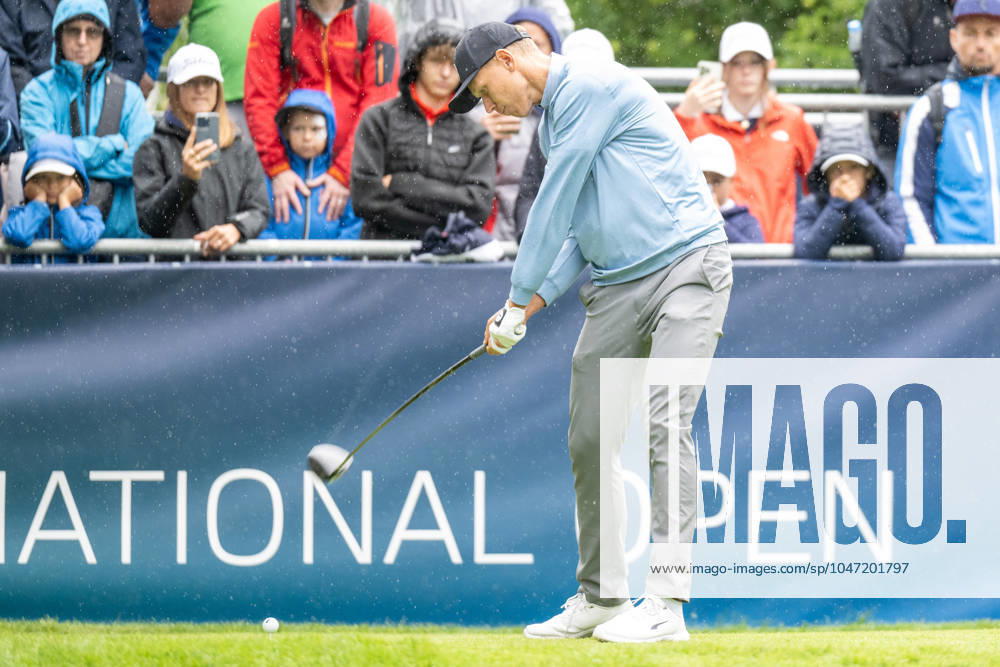 Matti Schmid beim Abschlag, BMW International Open 2024, Golf, 07.07.2024 Muenchen Bayern Deutschland
