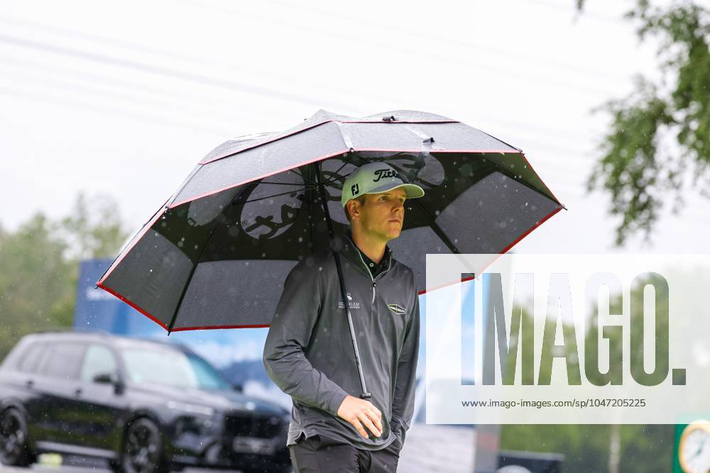 Jeremy Paul (GER), am Abschlag, Tee 8, BMW International Open 2024, Golf, DP World Tour, Herren, Finale, 07.07.2024 Moosinning Bayern Deutschland