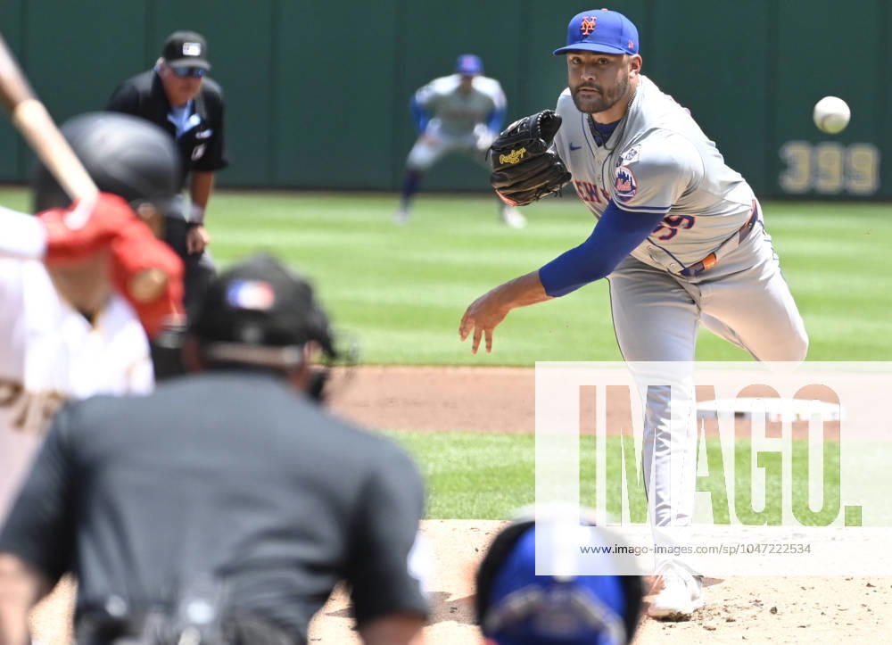 Baseball, MLB, Pittsburgh Pirates - New York Mets New York Mets pitcher Sean Manaea (59) starts against the Pittsburgh Pirates at PNC Park on Sunday, July 7, 2024 in Pittsburgh. PIT2024070705 ARCHIExCARPENTER