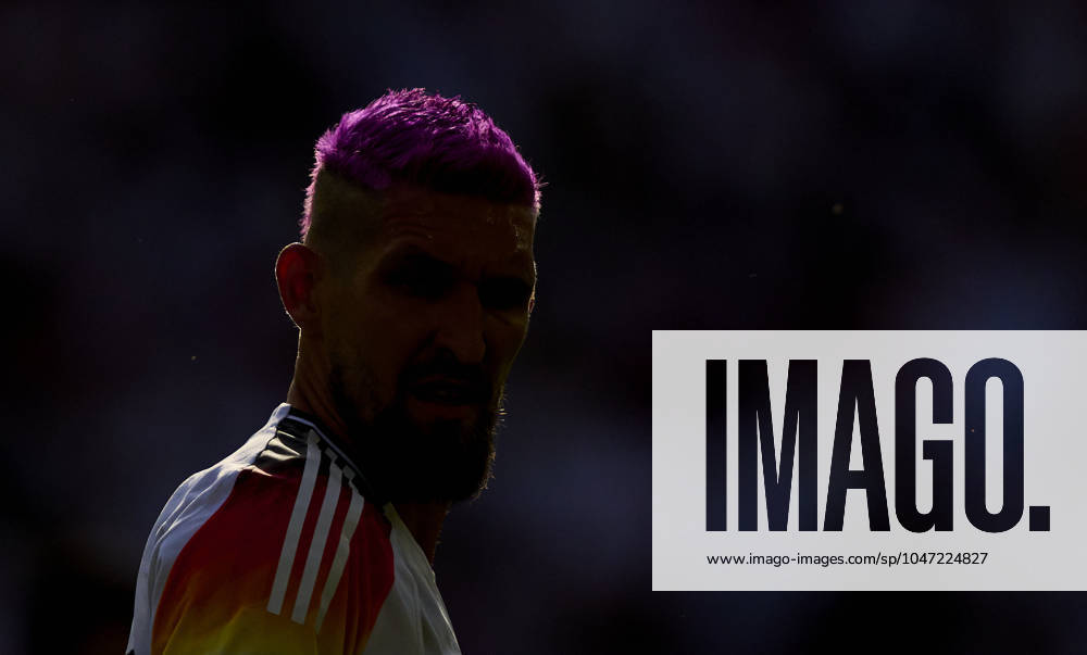 Robert Andrich, DFB 23 with pink hair in the quarter final match GERMANY - SPAIN 1-2 n.V. of the UEFA European Championships 2024 on Jul 5, 2024 in Stuttgart, Germany.