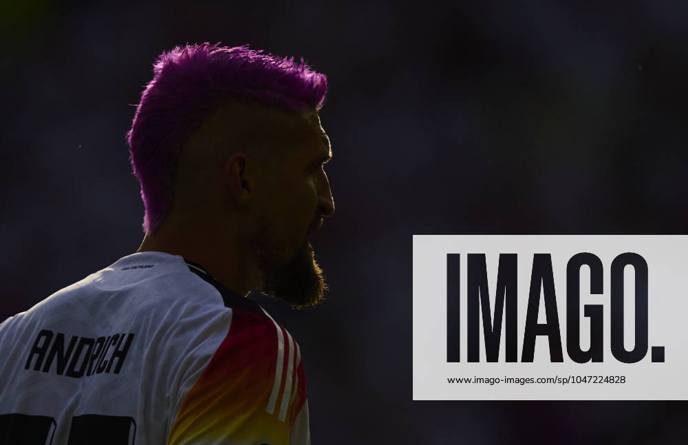 Robert Andrich, DFB 23 with pink hair in the quarter final match GERMANY - SPAIN 1-2 n.V. of the UEFA European Championships 2024 on Jul 5, 2024 in Stuttgart, Germany.