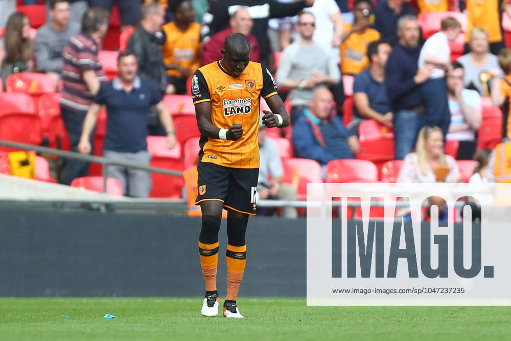Soccer 2016: European Soccer May 28, 2016 - London, United Kingdom - Hull?s Mohamed Diame celebrates his opening goal during the Skybet Championship Play Off Final match at Wembley Stadium. Photo credit should read: Philip Oldham Sportimage. London United Kingdom