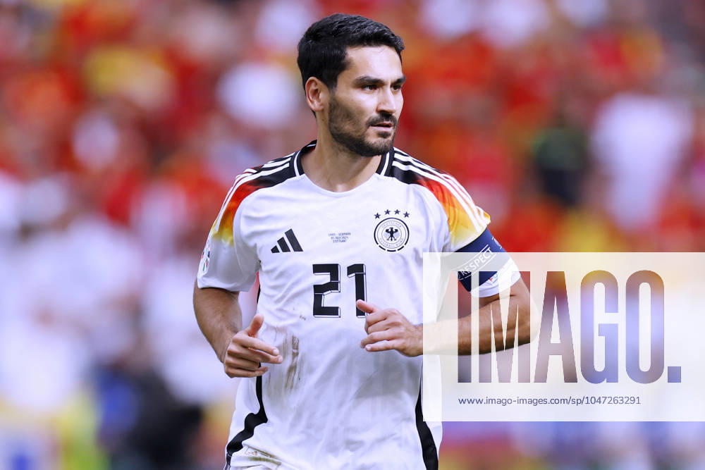 GUENDOGAN Ilkay Kapitaen Team Deutschland UEFA Fussball EURO 2024 in Deutschland Viertelfinale Spanien - Deutschland 2 : 1 am 05.07.2024 in Stuttgart DFL REGULATIONS PROHIBIT ANY USE OF PHOTOGRAPHS as IMAGE SEQUENCES and or QUASI-VIDEO
