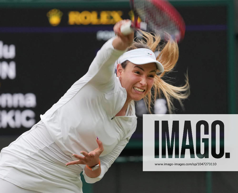 Lawn Tennis - 2024 Wimbledon Championship Lulu Sun (NZL) v Donna Vekic (CRO) All England Lawn Tennis & Croquet Club - Tuesday 9h July 2024 Donna Vekic (CRO)