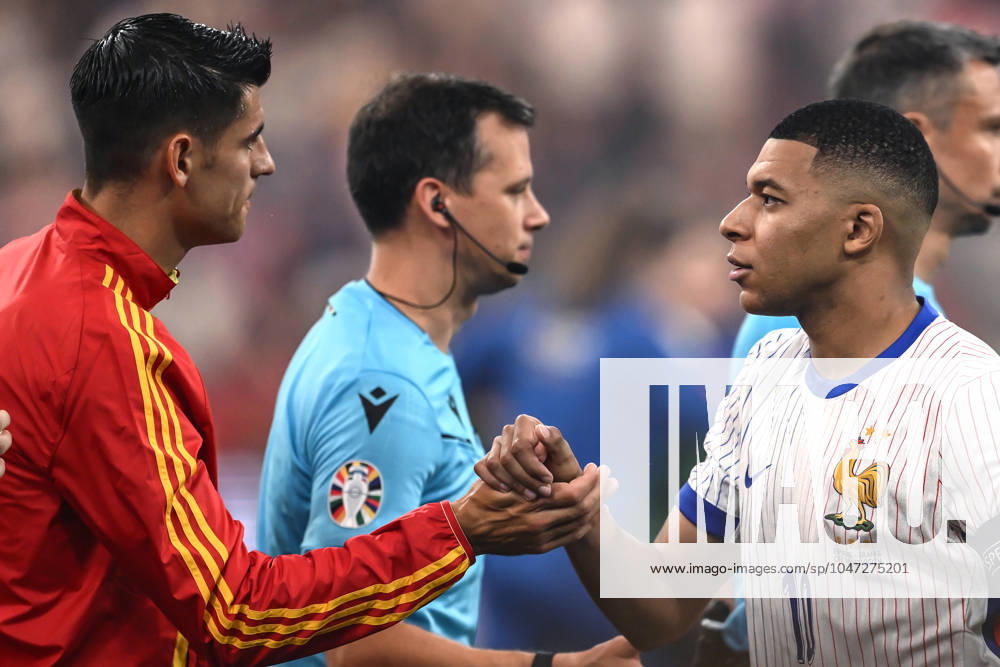 EURO 2024, Die Highlights Mg Monaco di Baviera Germania) 09 07 2024 - Euro 2024 Spagna-Francia foto Matteo Gribaudi Image nella foto: Alvaro Morata-Kylian Mbappe