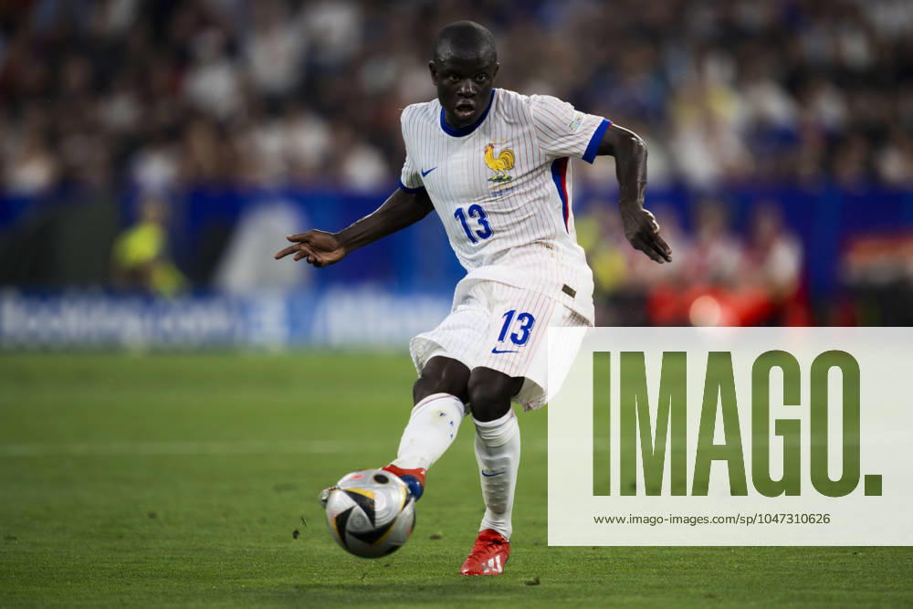 Spain v France - UEFA EURO, EM, Europameisterschaft,Fussball 2024 N Golo Kante of France in action during the UEFA EURO 2024 semi-final football match between Spain and France. Munich Germany