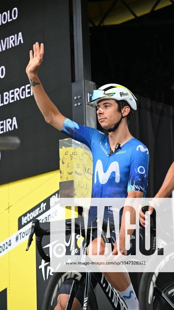 Tour De France; Tappa 12 Aurillac - Villeneuve Sur Lot; 2024, Movistar; Formolo, Davide; Aurillac;
