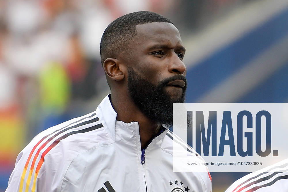Antonio Rüdiger Ruediger 2 (Germany) Portrait, halbportrait, Bild, einzel, Einzelaufnahme, picture, single, solo, alleine, 05.07.2024 Fussball Europameisterschaft in Deutschland Spanien vs Deutschland , Neckarpark Stadion, Stuttgart, Baden Württemberg Germany