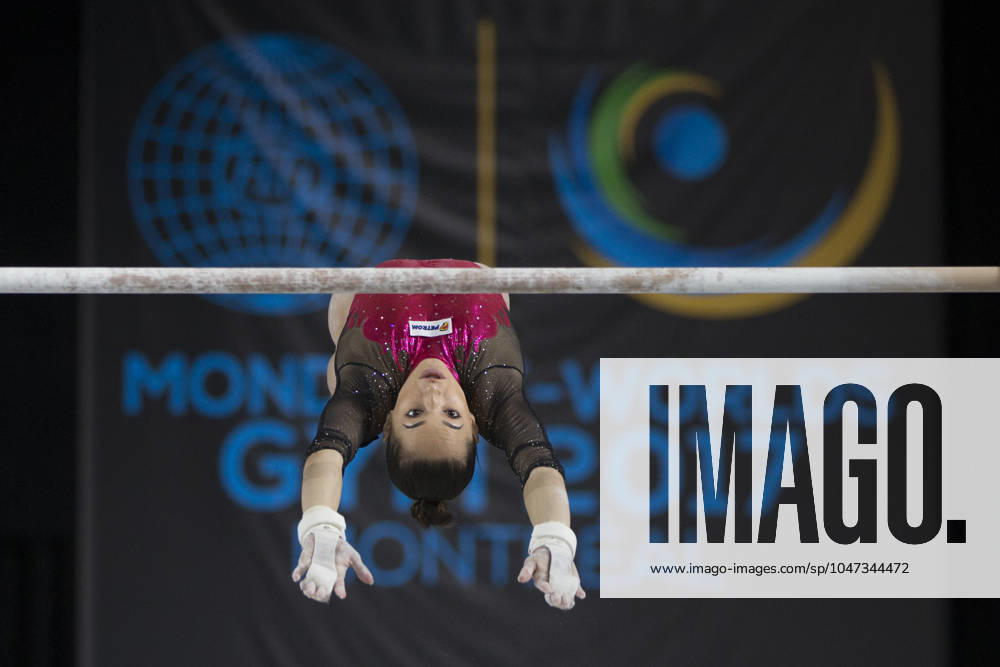 Artistic Gymnastics World Championships OCT 1 October 1, 2017: Gymnast Larisa Iordache (ROU) at podium training, during the 47th FIG Artistic Gymnastics World Championships in Montreal, Canada. Iordache suffered an achilles tear just before the start of competition and had to withdraw. Melissa J. Perenson CSM Montreal California Canada
