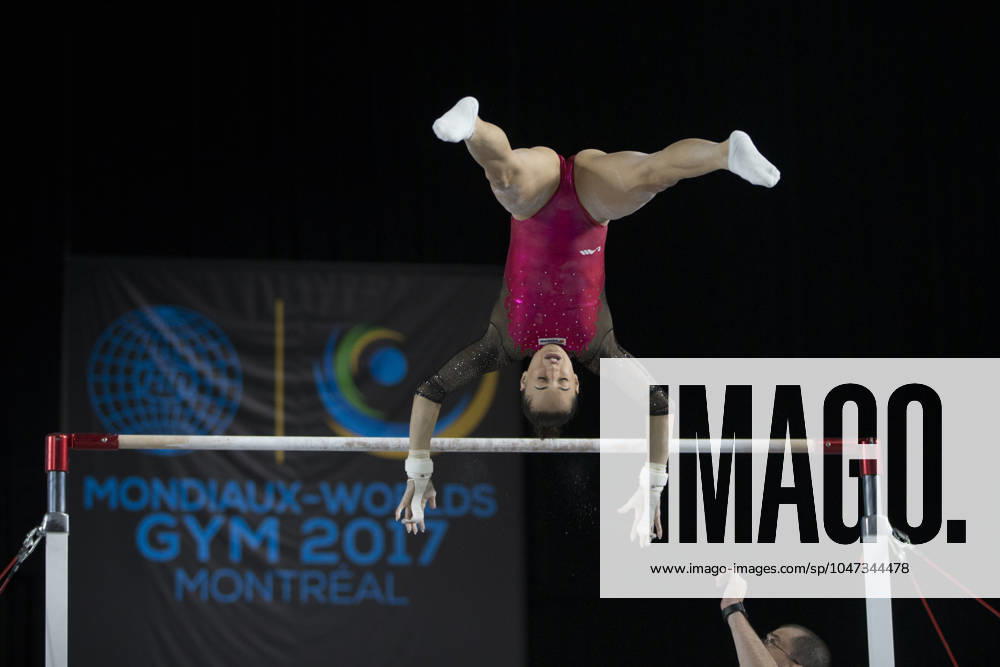 Artistic Gymnastics World Championships OCT 1 October 1, 2017: Gymnast Larisa Iordache (ROU) at podium training, during the 47th FIG Artistic Gymnastics World Championships in Montreal, Canada. Iordache suffered an achilles tear just before the start of competition and had to withdraw. Melissa J. Perenson CSM Montreal California Canada