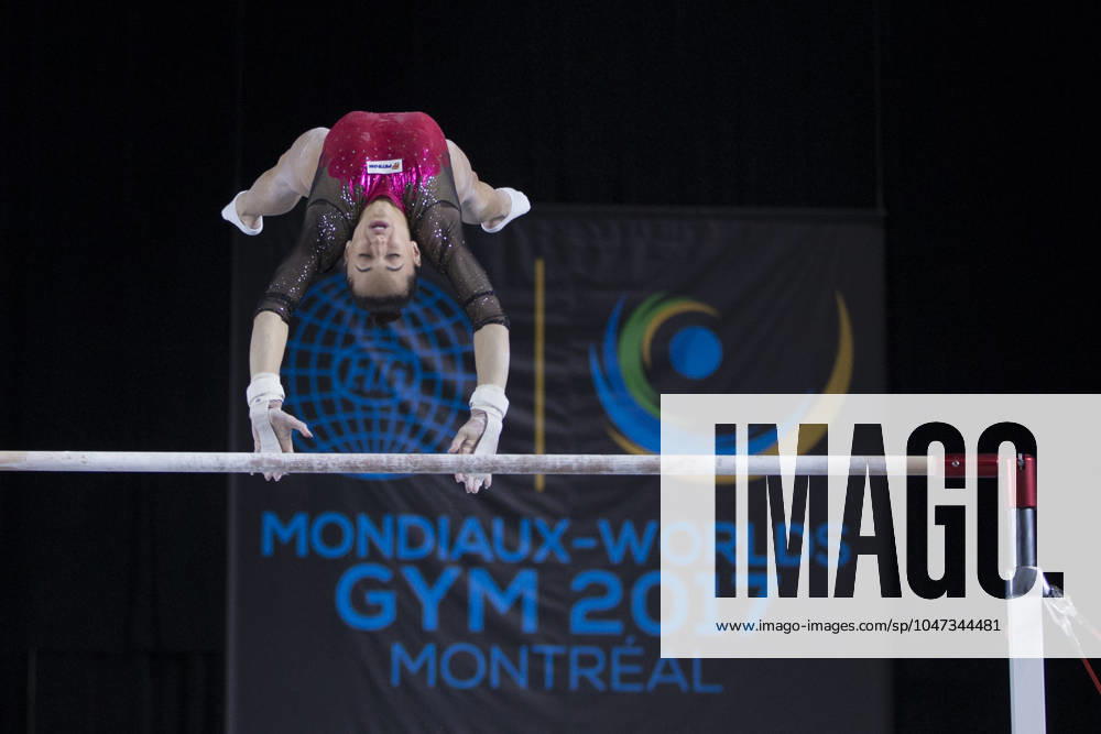 Artistic Gymnastics World Championships OCT 1 October 1, 2017: Gymnast Larisa Iordache (ROU) at podium training, during the 47th FIG Artistic Gymnastics World Championships in Montreal, Canada. Iordache suffered an achilles tear just before the start of competition and had to withdraw. Melissa J. Perenson CSM Montreal California Canada