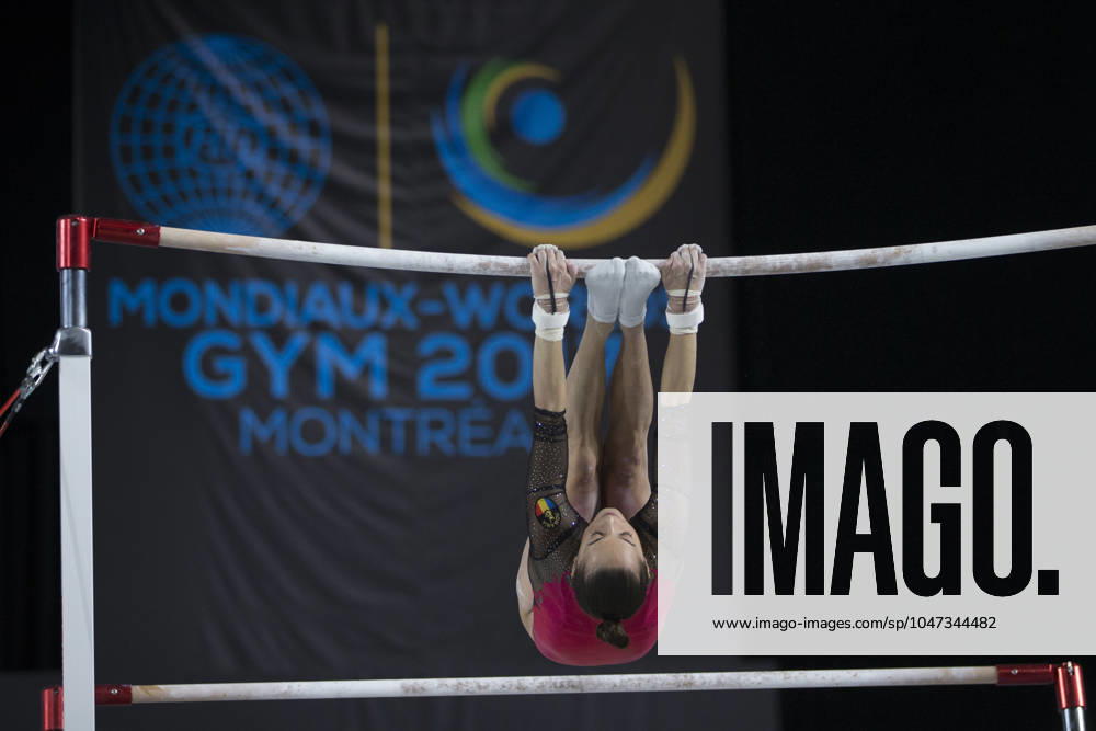 Artistic Gymnastics World Championships OCT 1 October 1, 2017: Gymnast Larisa Iordache (ROU) at podium training, during the 47th FIG Artistic Gymnastics World Championships in Montreal, Canada. Iordache suffered an achilles tear just before the start of competition and had to withdraw. Melissa J. Perenson CSM Montreal California Canada