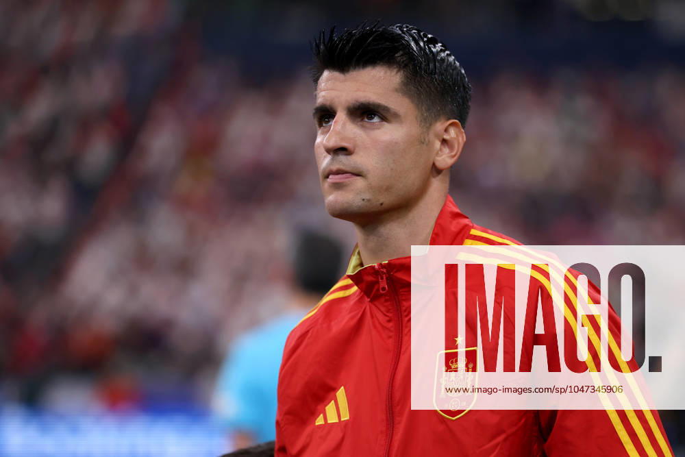Spain - France Alvaro Morata of Spain looks on during the UEFA EURO, EM, Europameisterschaft,Fussball 2024 semi-final football match between Spain and France at Munich Football Arena on July 9, 2024 in Munich, Germany . Munich Munich Football Arena Germany
