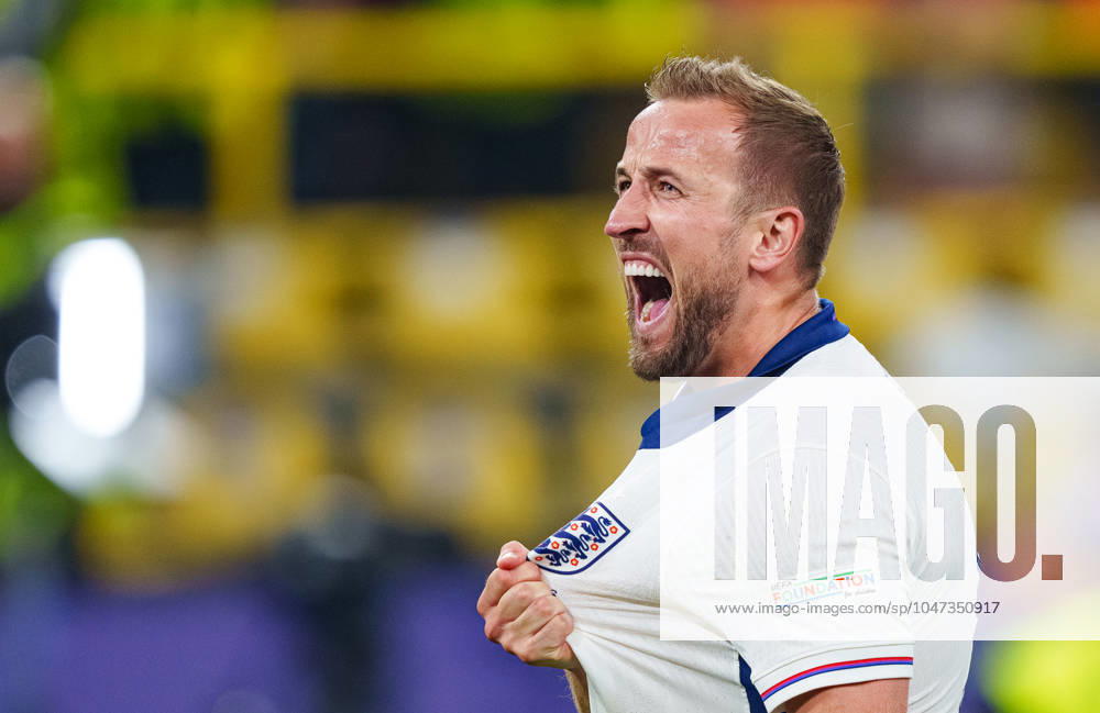 Harry KANE, England 9 celebrate after the semi final match NETHERLANDS - ENGLAND 1-2 of the UEFA European Championships 2024 on Jul 10, 2024 in Dortmund, Germany.
