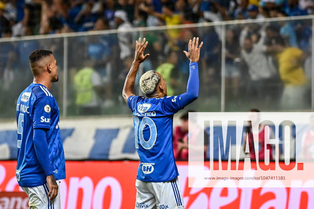 CRUZEIRO X BRAGANTINO - CAMPEONATO BRASILEIRO 2024 BELO HORIZONTE (MG), 07 13 2024 - Football Brasileirao Cruzeiro x Bragantino - Matheus Pereira goal in the match between Cruzeiro x Bragantino in a game valid for the seventeenth round of the Brasileirao held at Indepedencia, Belo Horizonte, this Saturday afternoon ( 13). IMAGO Gustavo Rzbelo Minas Gerais Brasil